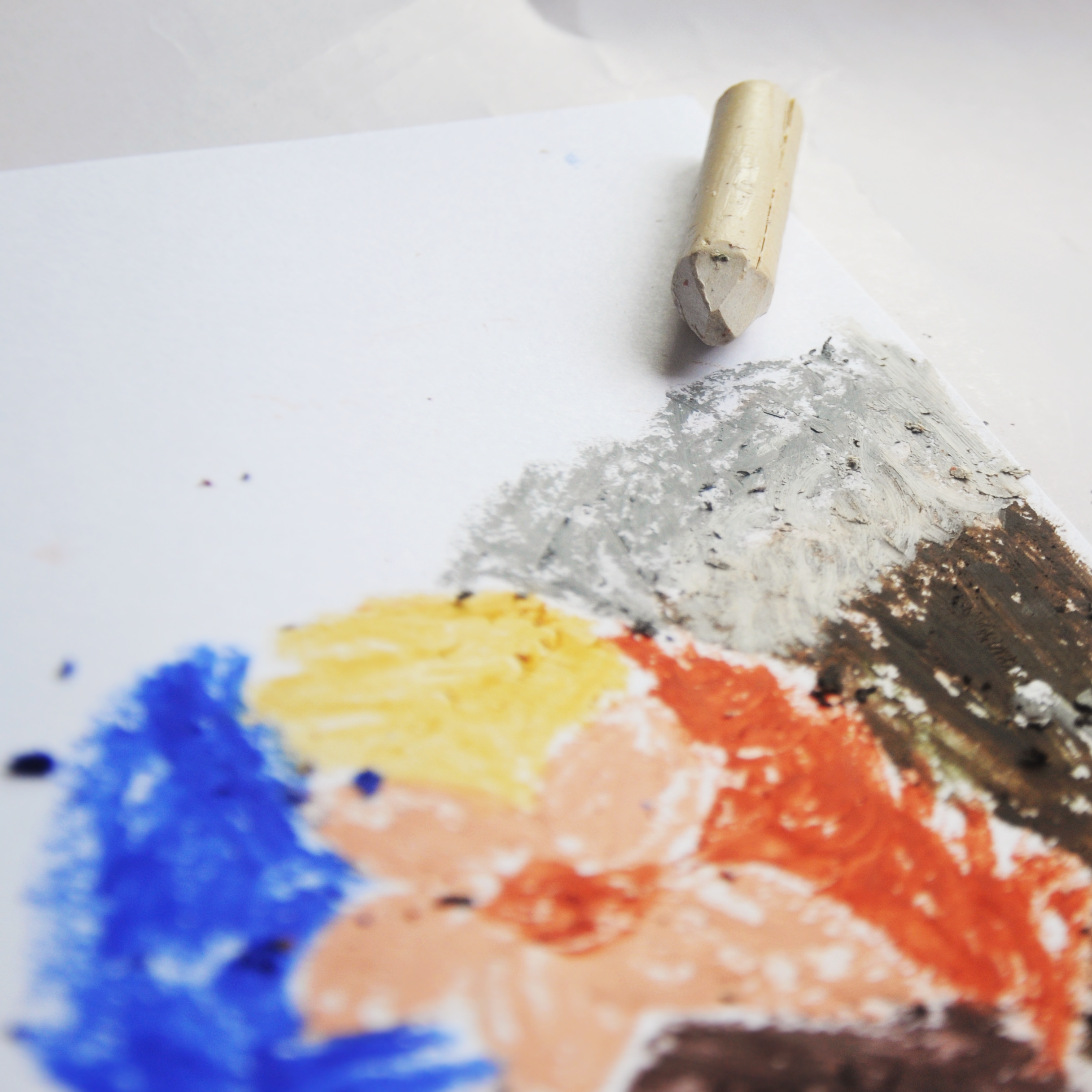 All Natural & Hand Poured Beeswax Oil Pastels in a Roll