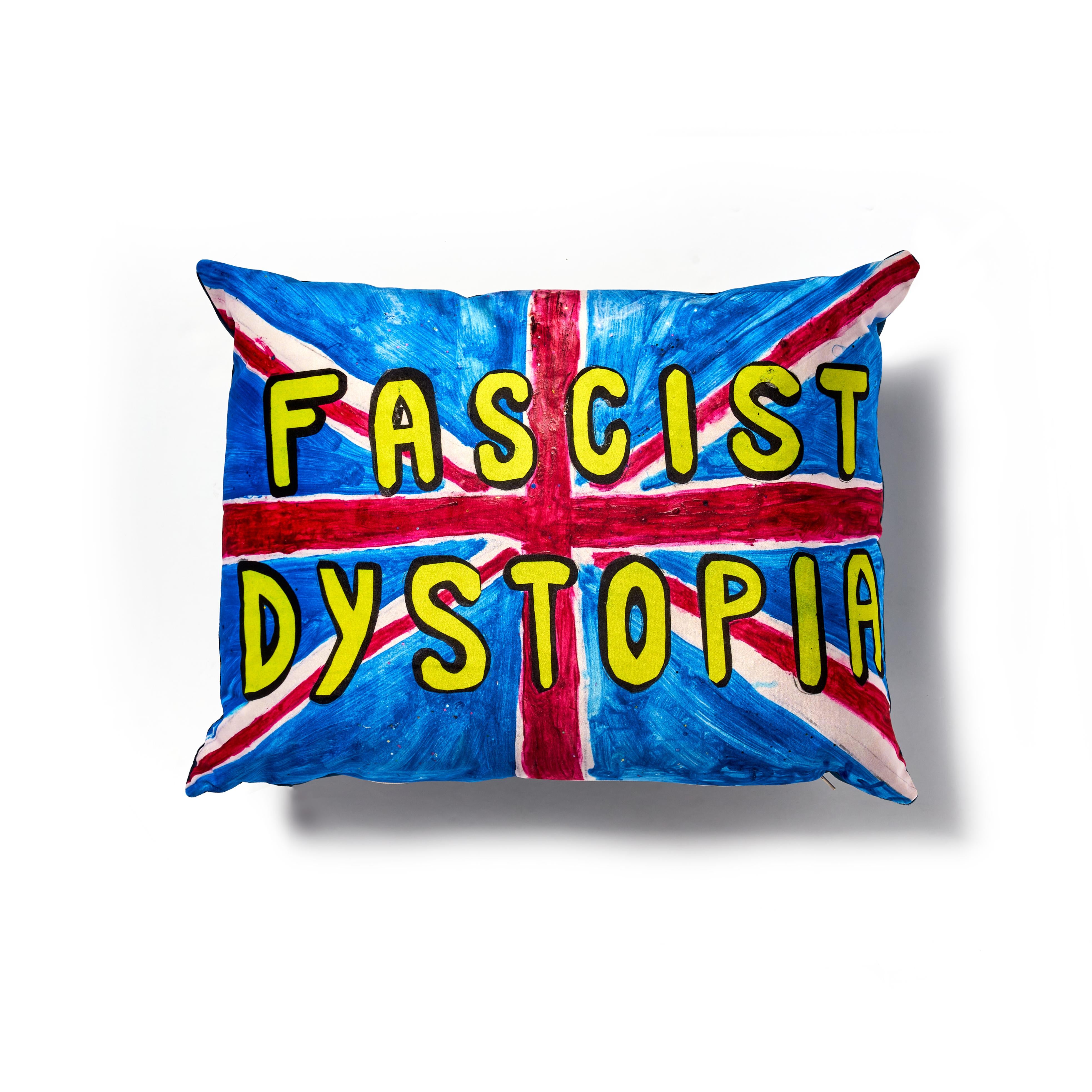David Hoyle Union Jack Cushion - 'Fascist Dystopia'