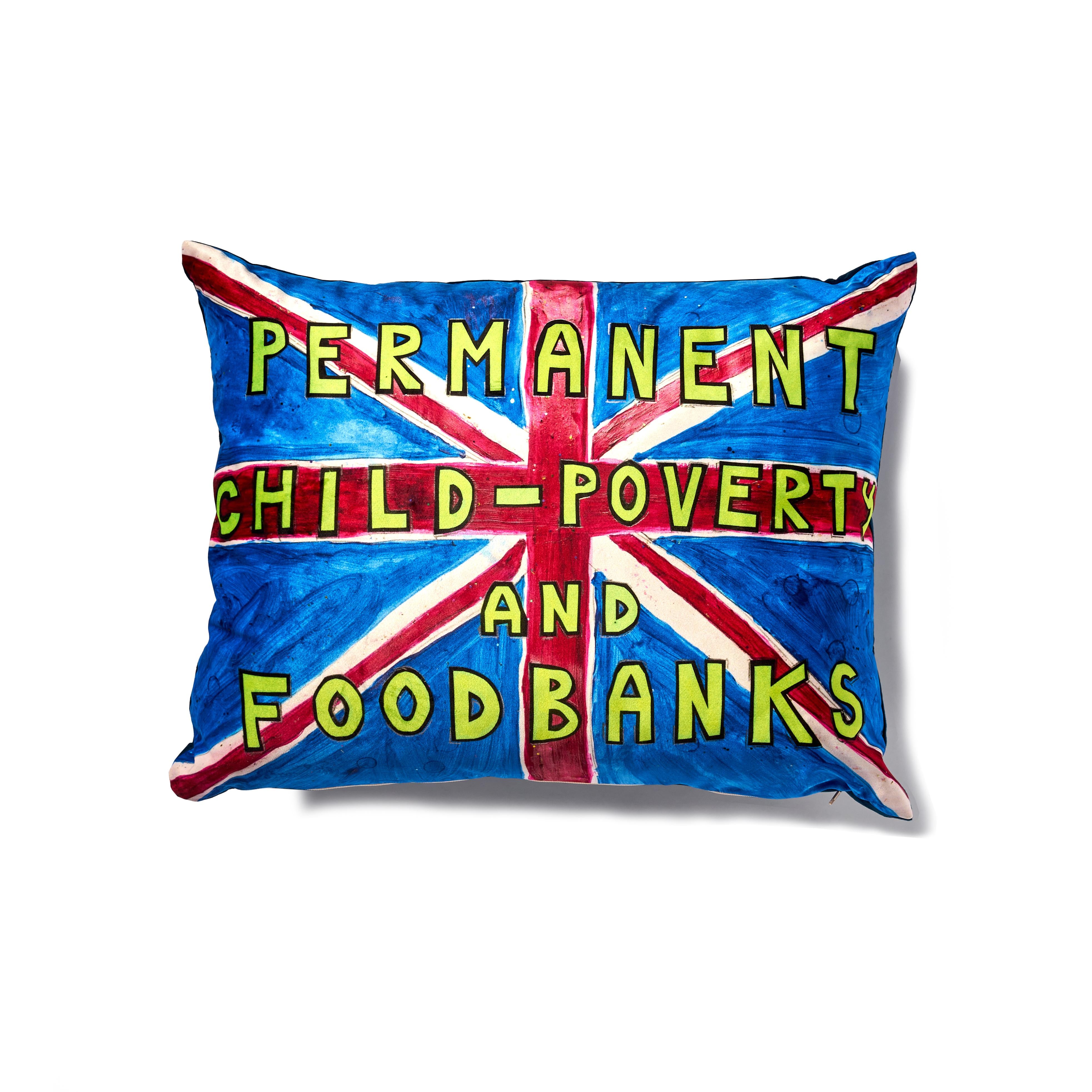 David Hoyle Union Jack Cushion - Foodbanks