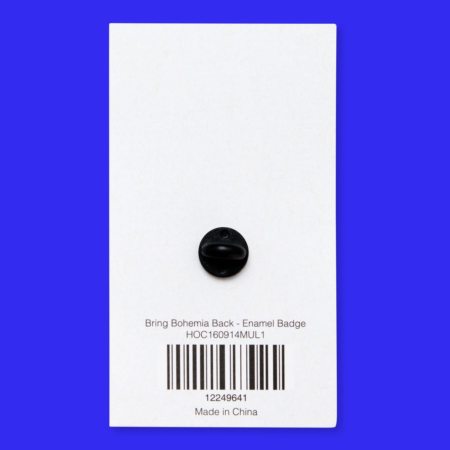 David Hockney: Bring Bohemia Back Enamel Pin