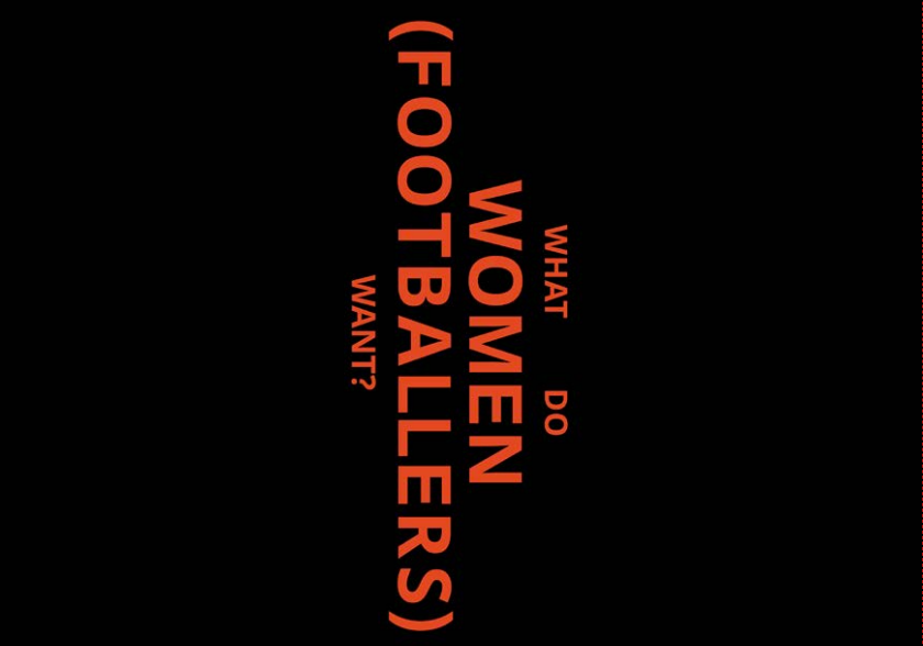 Suzanne Lacy & Vivianne Miedema  - What Do Women (Footballers) Want Postcard