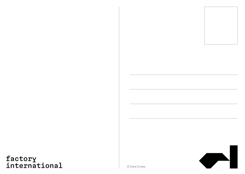 Dave Draws - Greater Manchester Football Postcard