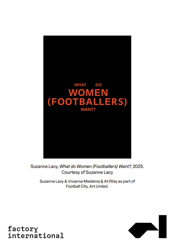Suzanne Lacy & Vivianne Miedema & Ali Riley A3 Art Print - What Do Women (Footballers) Want?