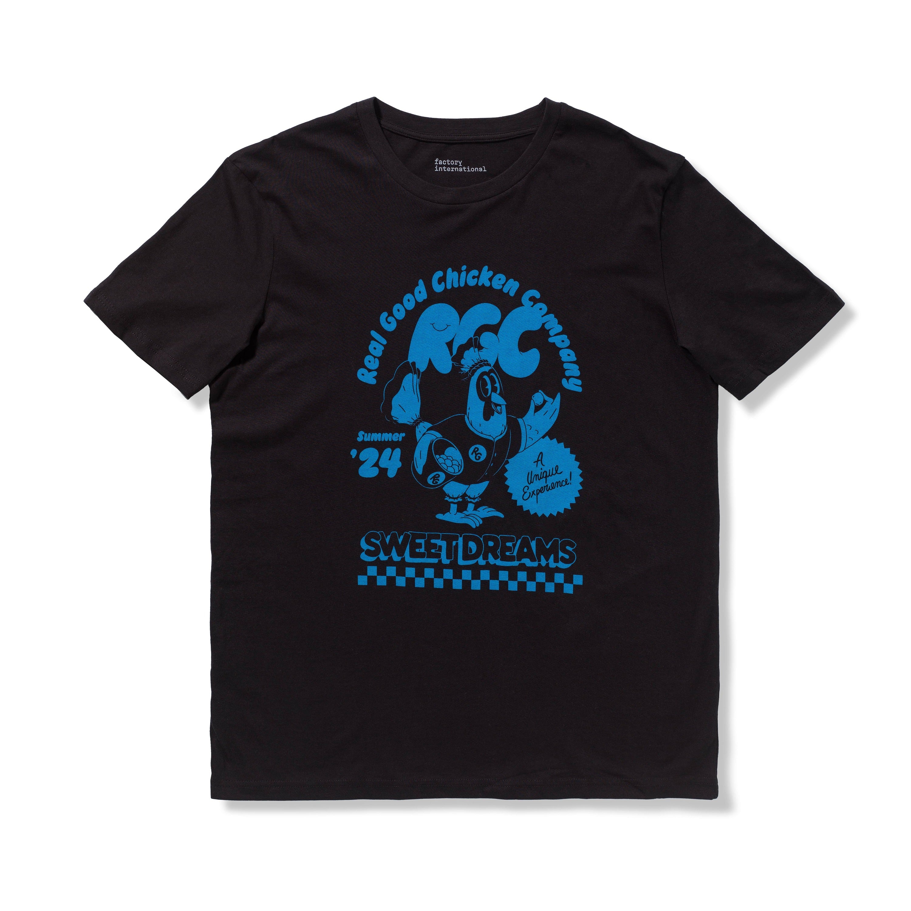 Sweet Dreams Real Good Chicken T-Shirt Blue PRINT