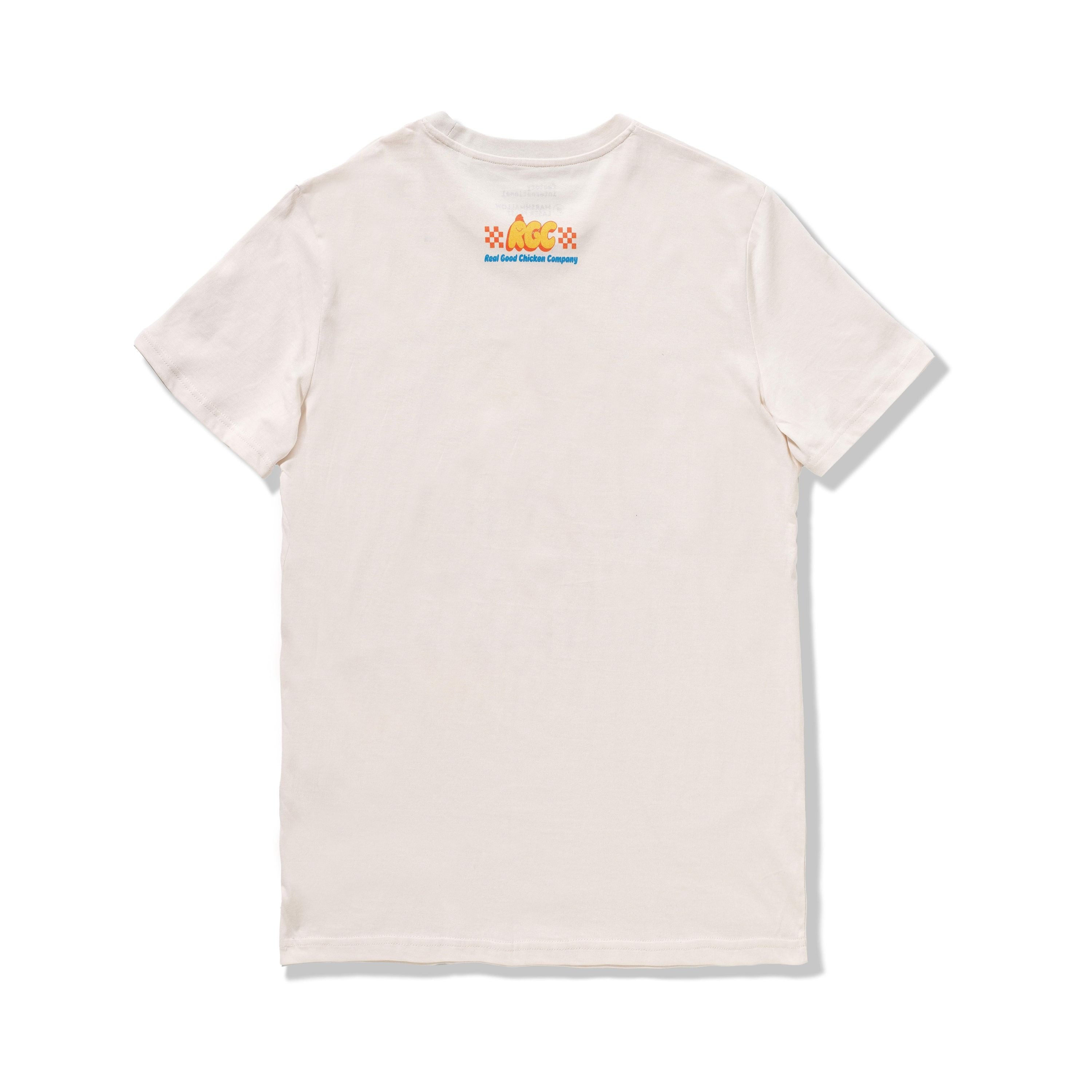 Sweet Dreams Real Good Chicken T-Shirt, Blue & Red Print