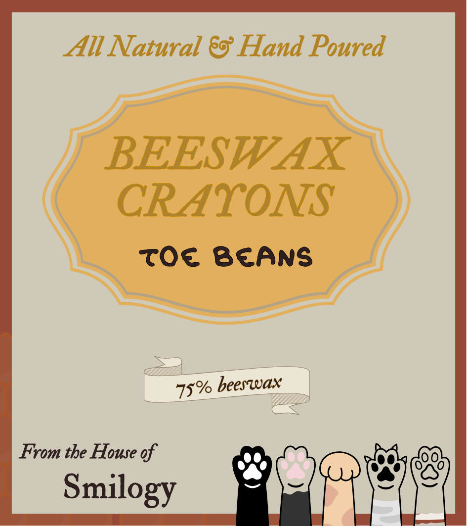 Toe Beans | All-Natural Beeswax Paw Print Crayons