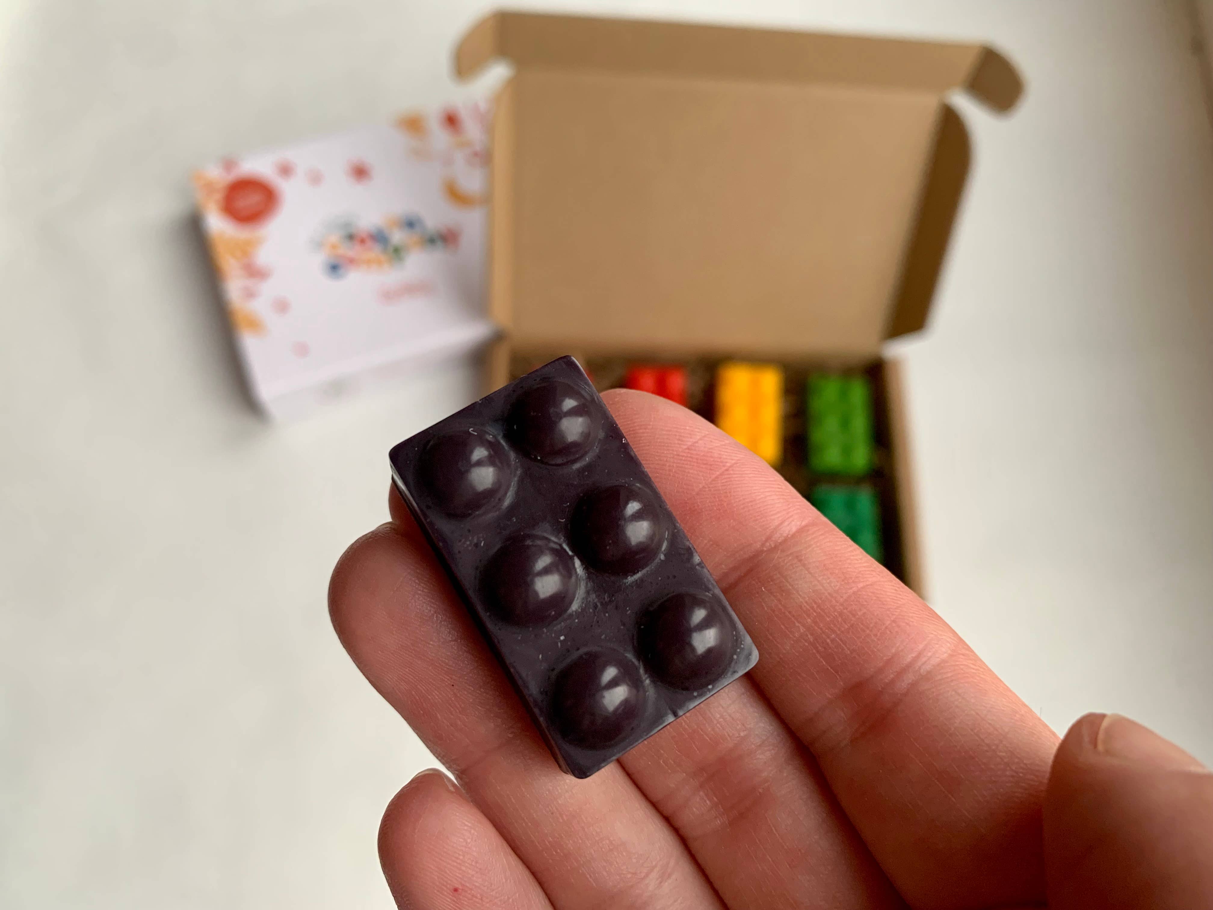 Building Bricks Set of 6 Vegan Crayons