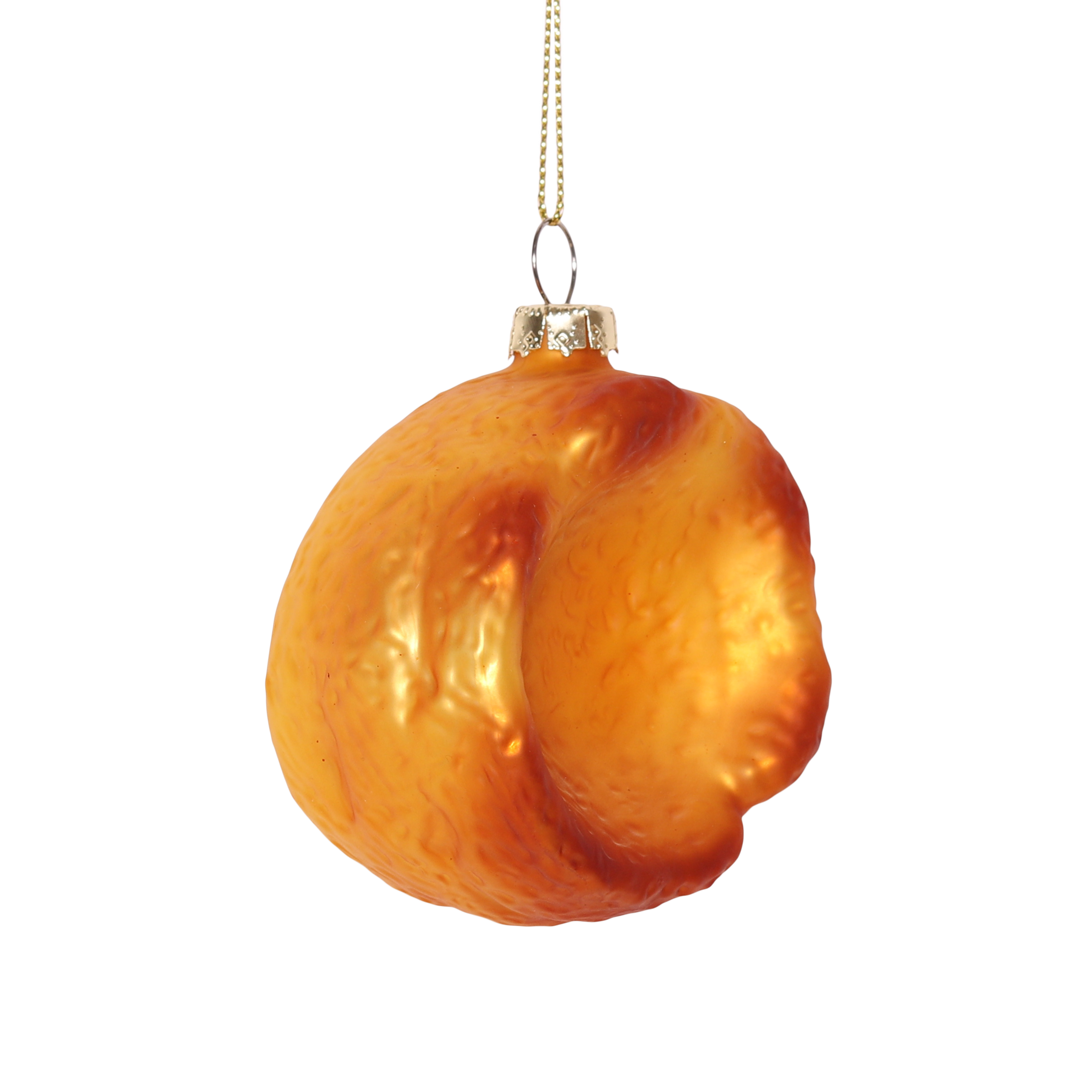 Yorkshire Pudding Glass Decoration, 6cm